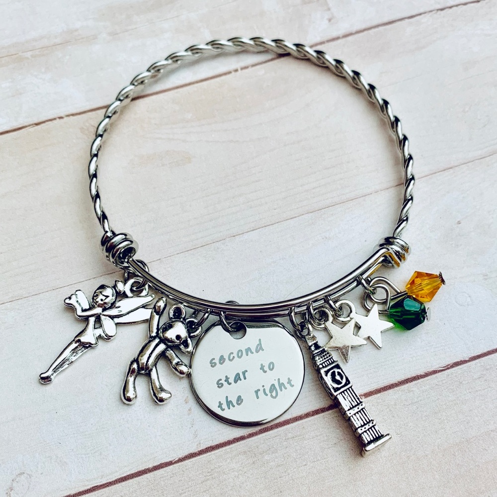 Peter Pan second star to the right bracelet